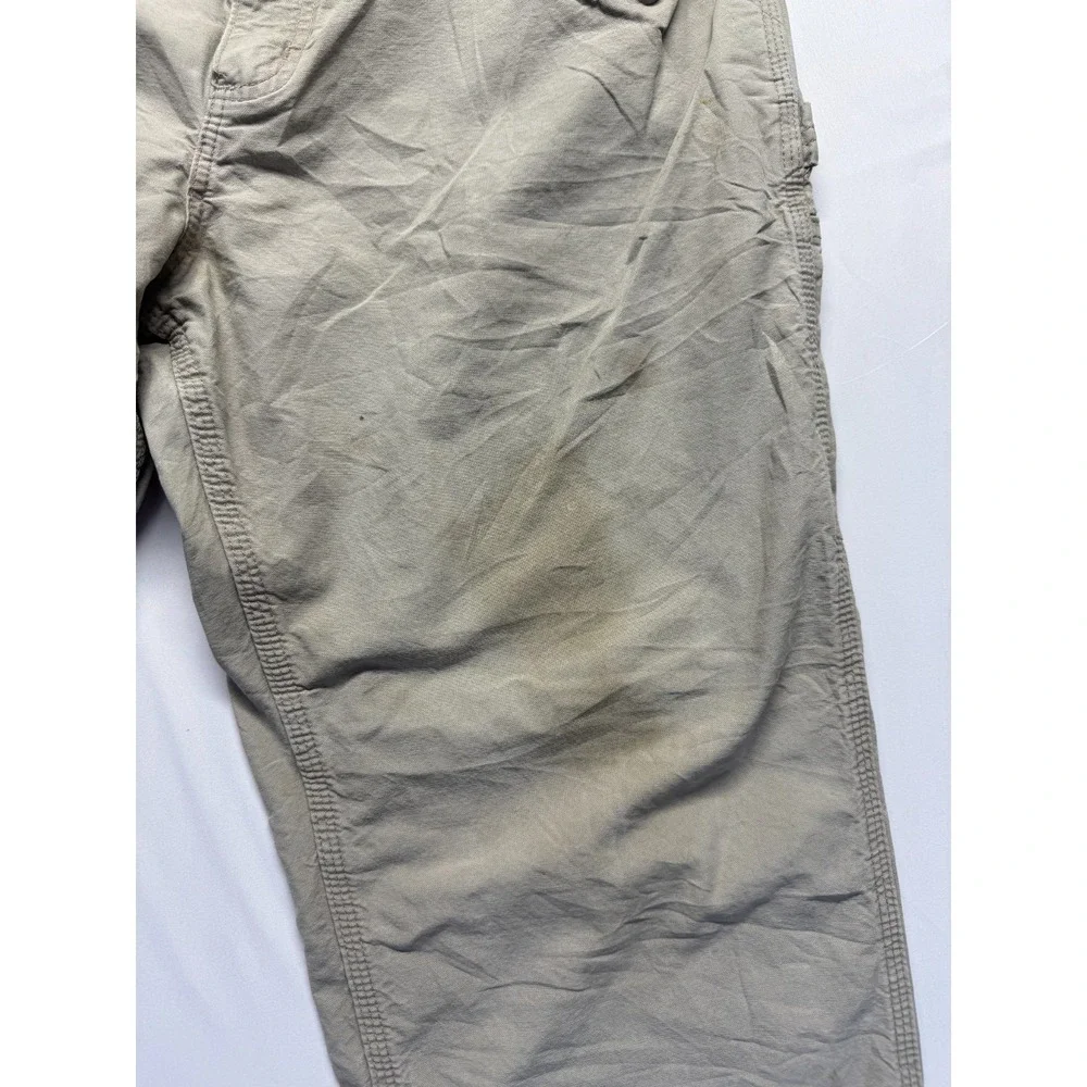 Carhartt Loose Canvas Utility Work Pants‎ Mens 36x32 Tan Original Dungaree Fit